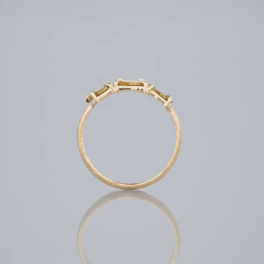0.46 Carat One-of-a-Kind Sliced Yellow Ochre Diamond Ring | DR290-OOAK