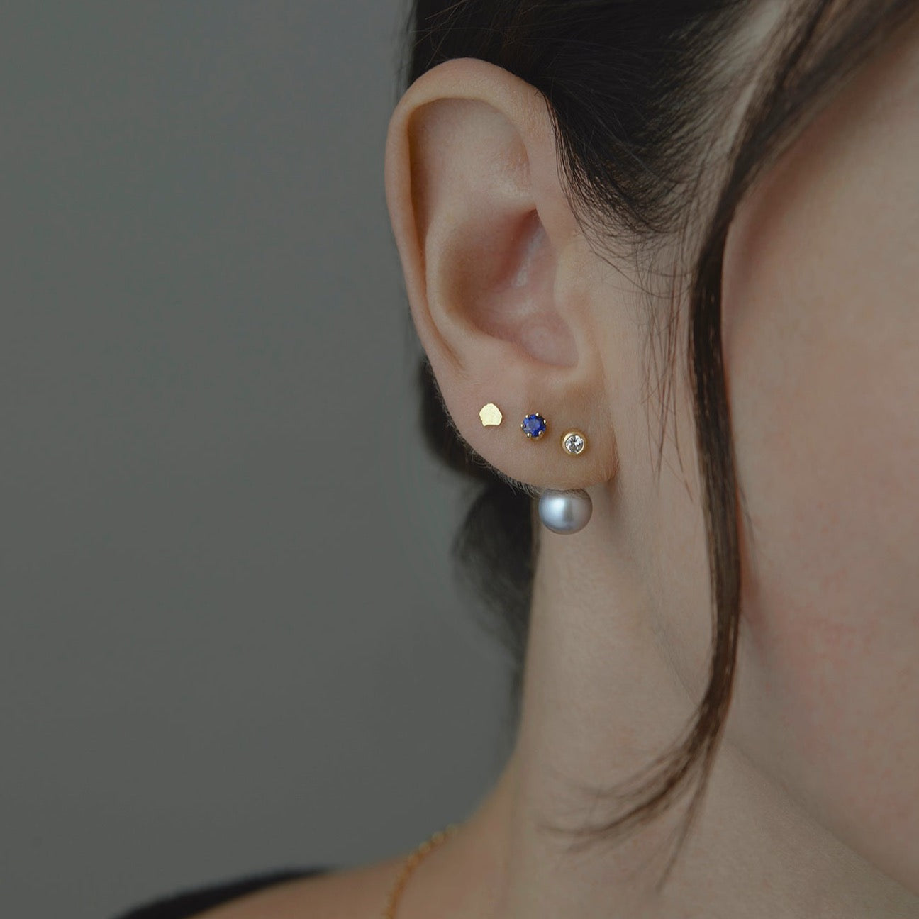 Gold Fleck Studs | E5401