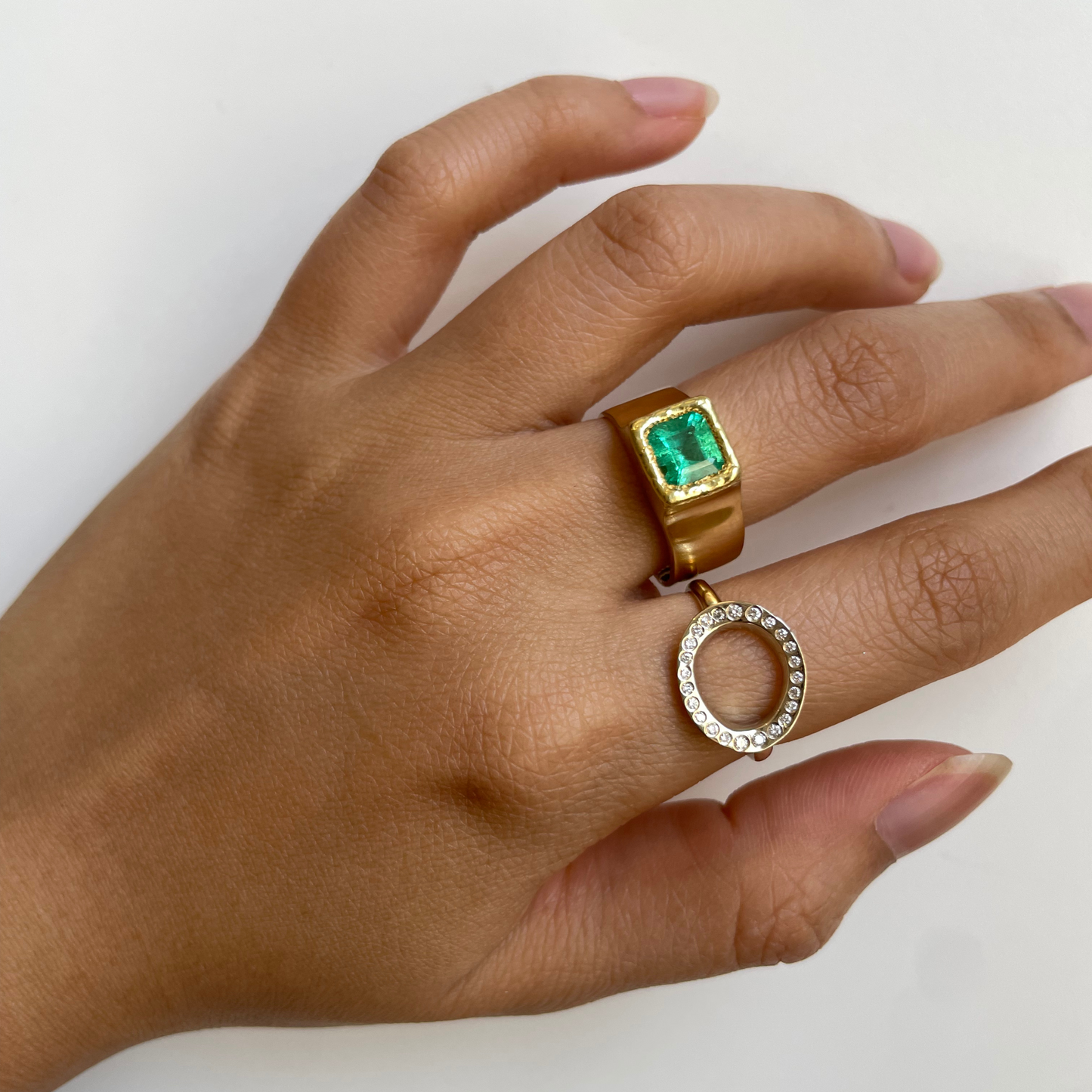 18K Yellow Gold on Model