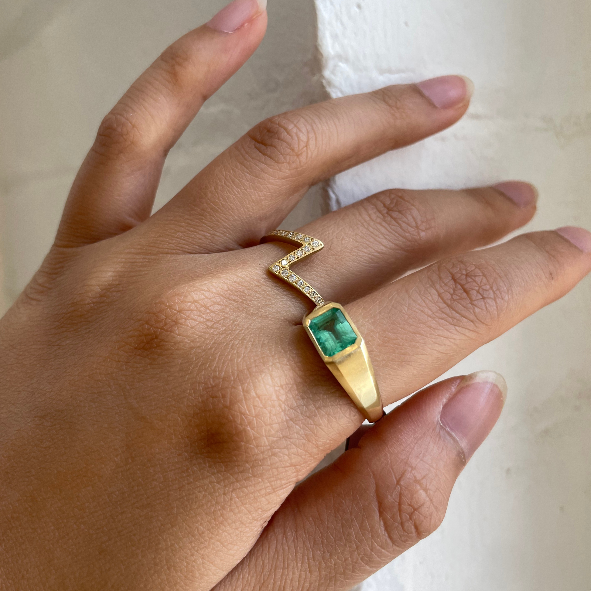 18K Yellow Gold on Model