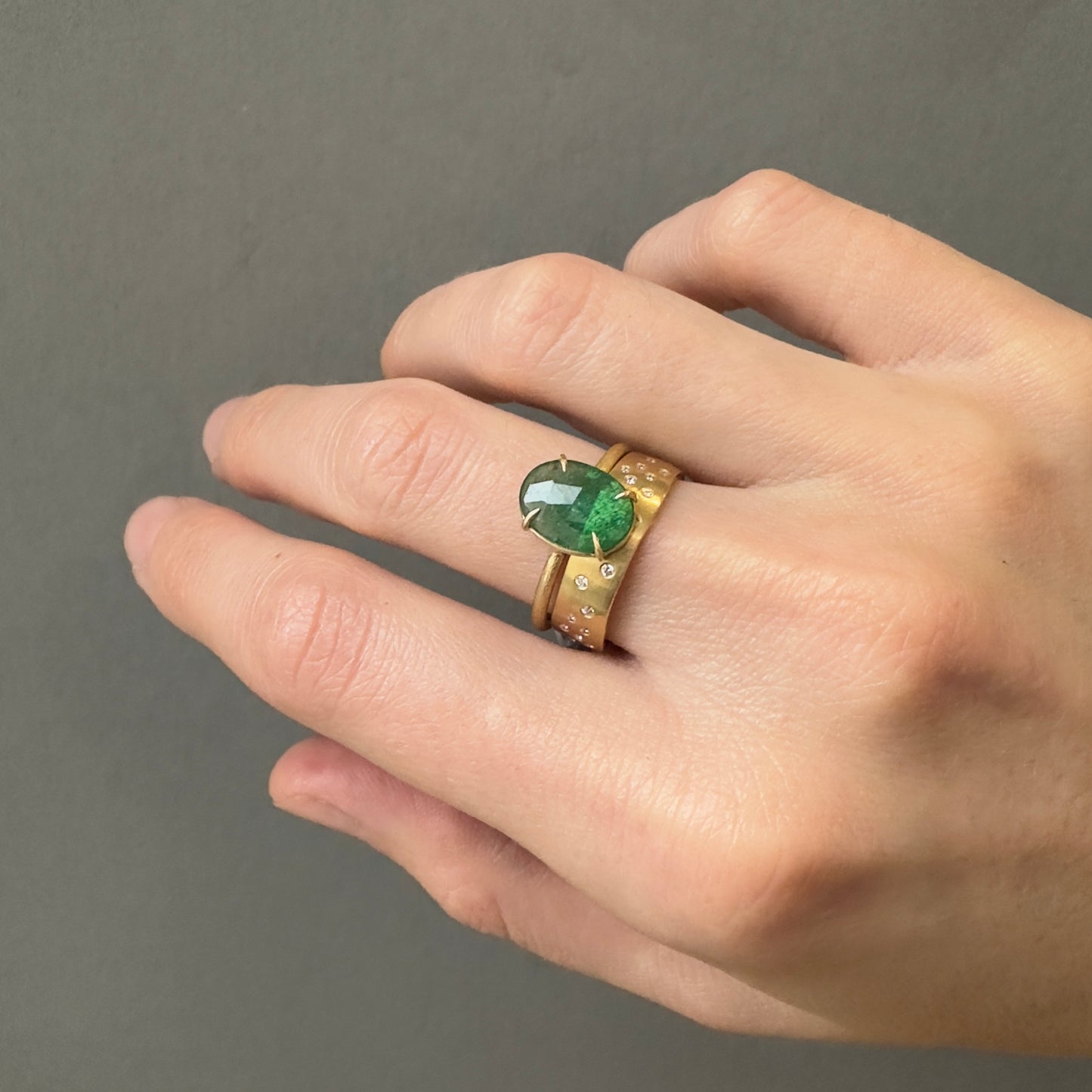 18K Yellow Gold on Model