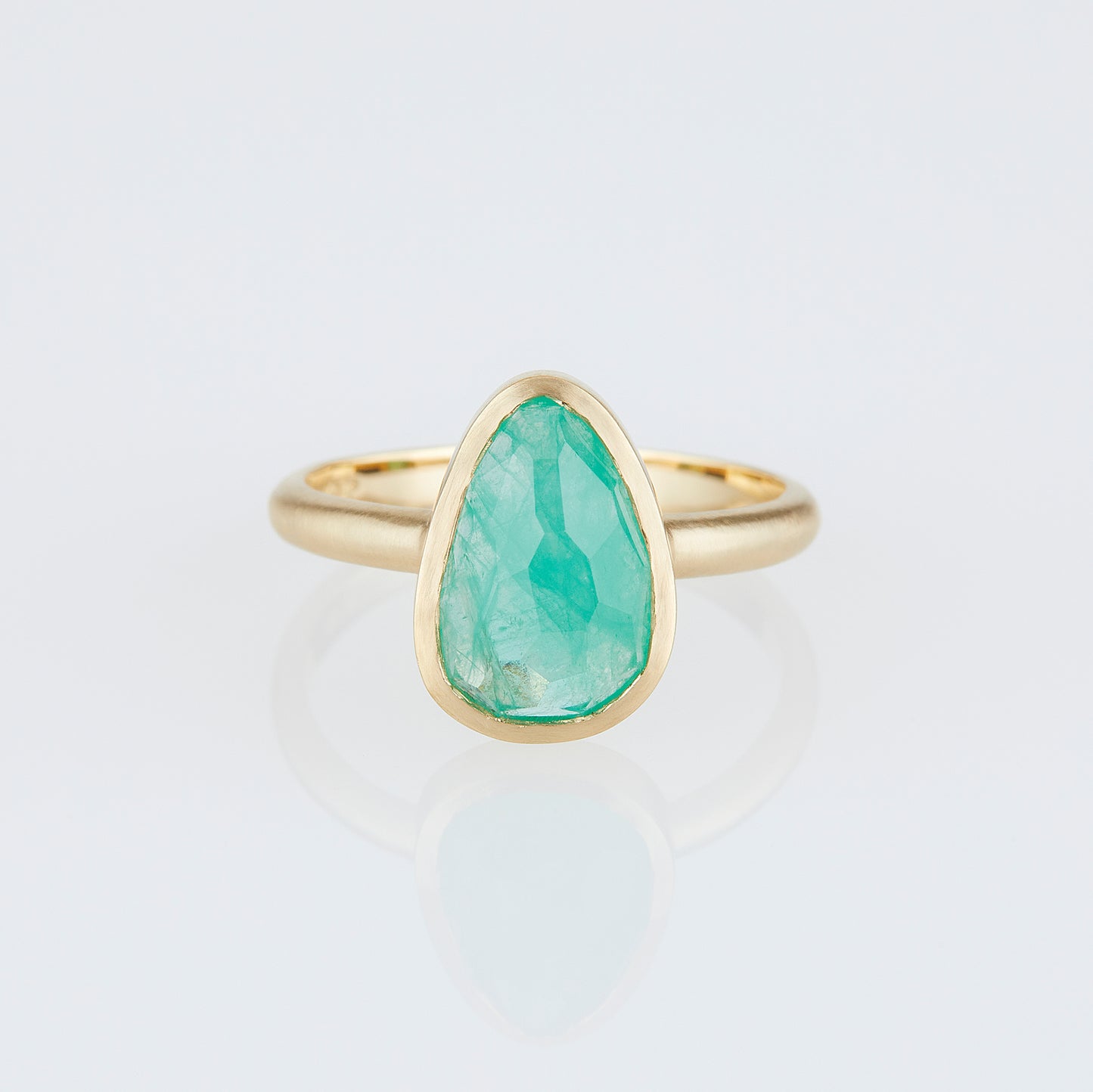 2.47 Carat One-of-a-Kind Rose Cut Emerald Ring | ER67-OOAK