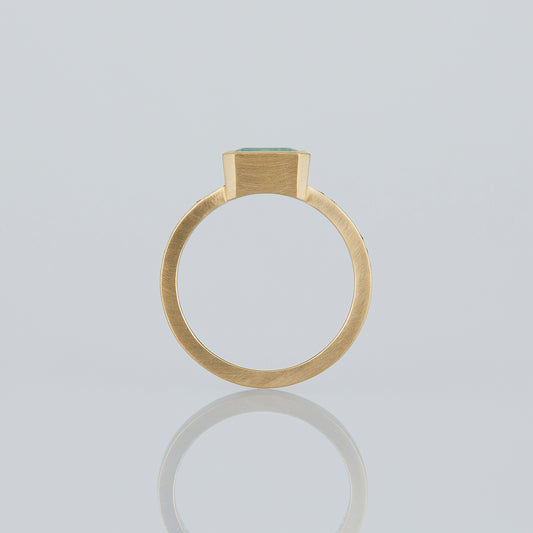1.34 Carat One-of-a-Kind Emerald Cut Emerald Ring | ER71-OOAK