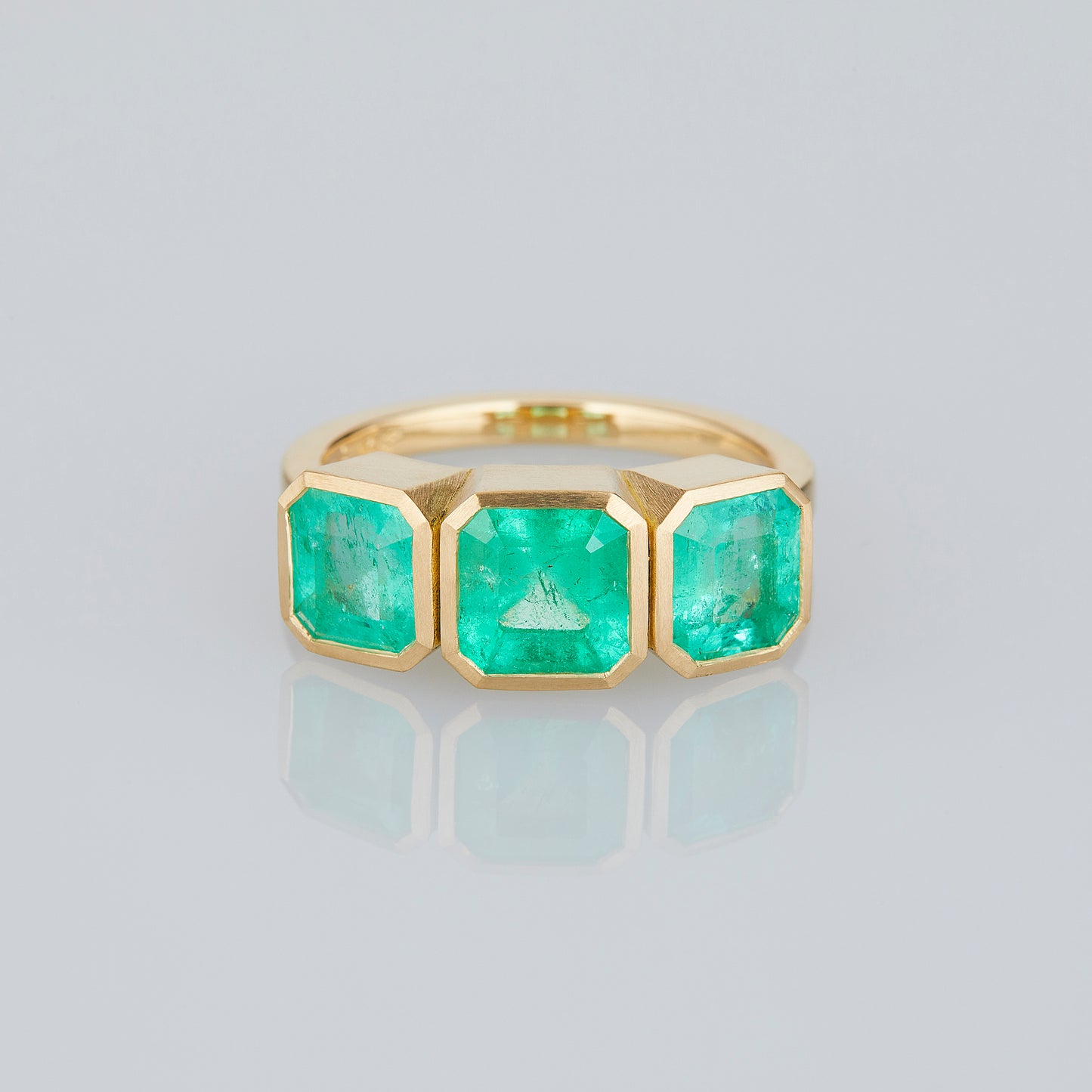 0.91 Carat One-of-a-Kind Emerald Cut Emerald Ring | ER75-OOAK