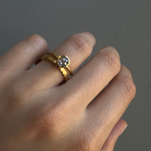 18K Yellow Gold on Model