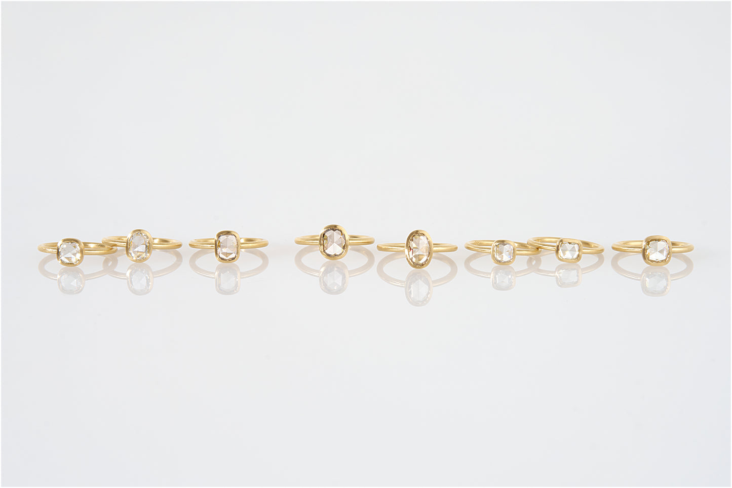 0.55 Carat One-of-a-Kind Rose Cut White Diamond Ring | DR236-OOAK