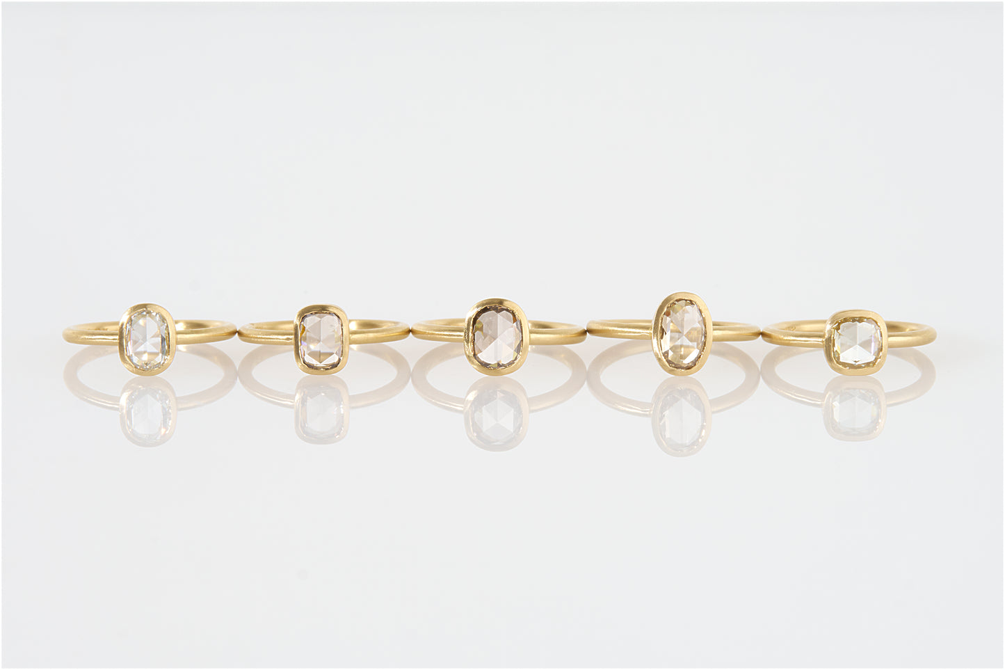 0.55 Carat One-of-a-Kind Rose Cut White Diamond Ring | DR236-OOAK