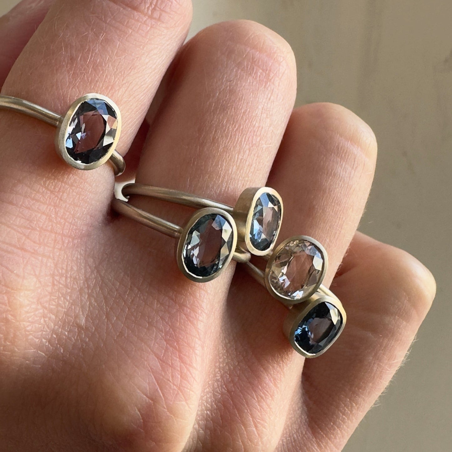 1.45 Carat One-of-a-Kind Oval Cut Pale Purple Sapphire Ring | SR74-OOAK