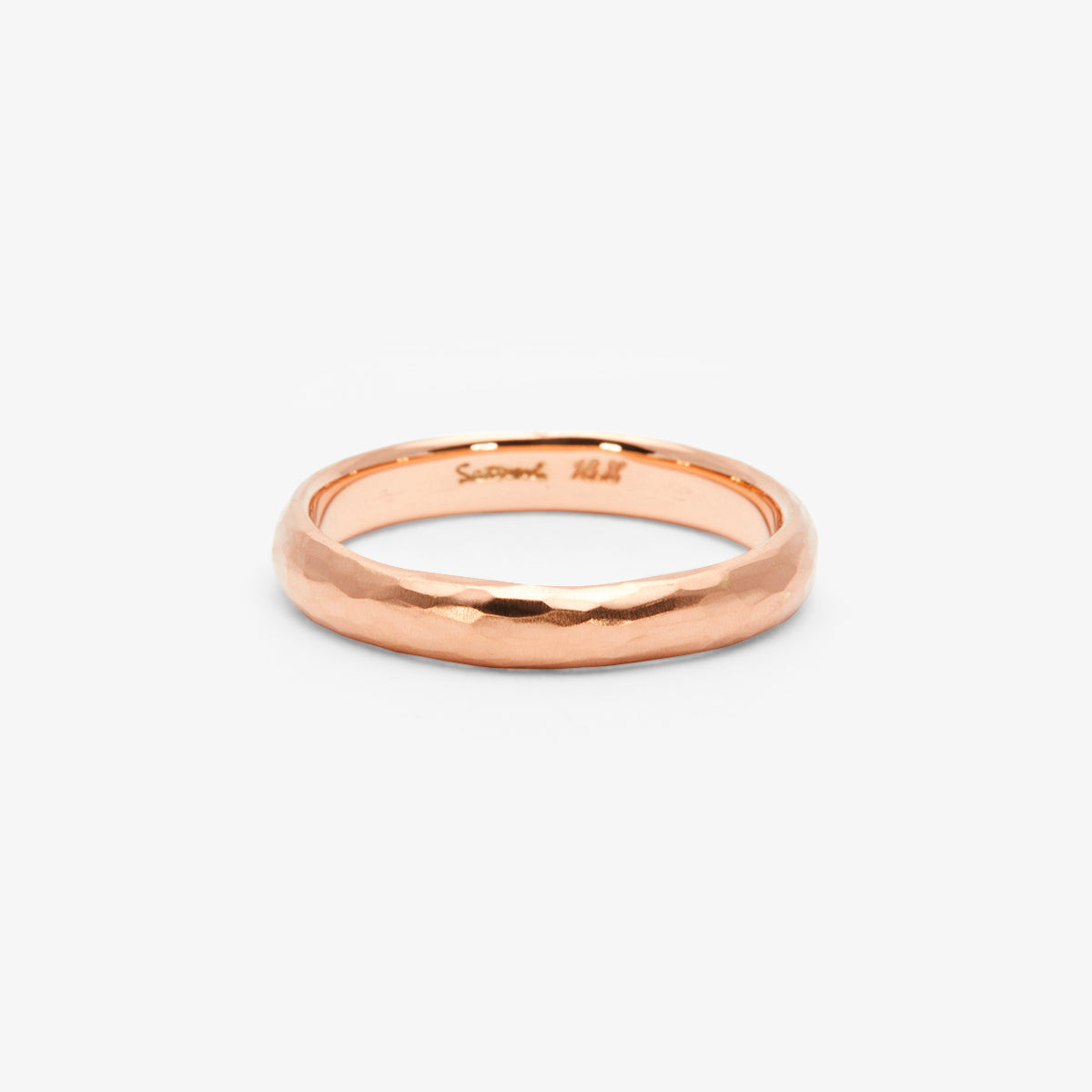 MR0134 | 3.5mm Half Round Hammered Band