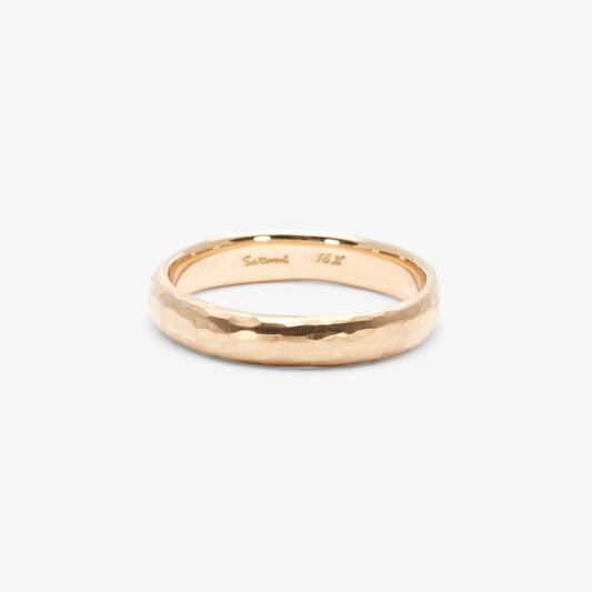 MR0135 | 4.2mm Half Round Hammered Band