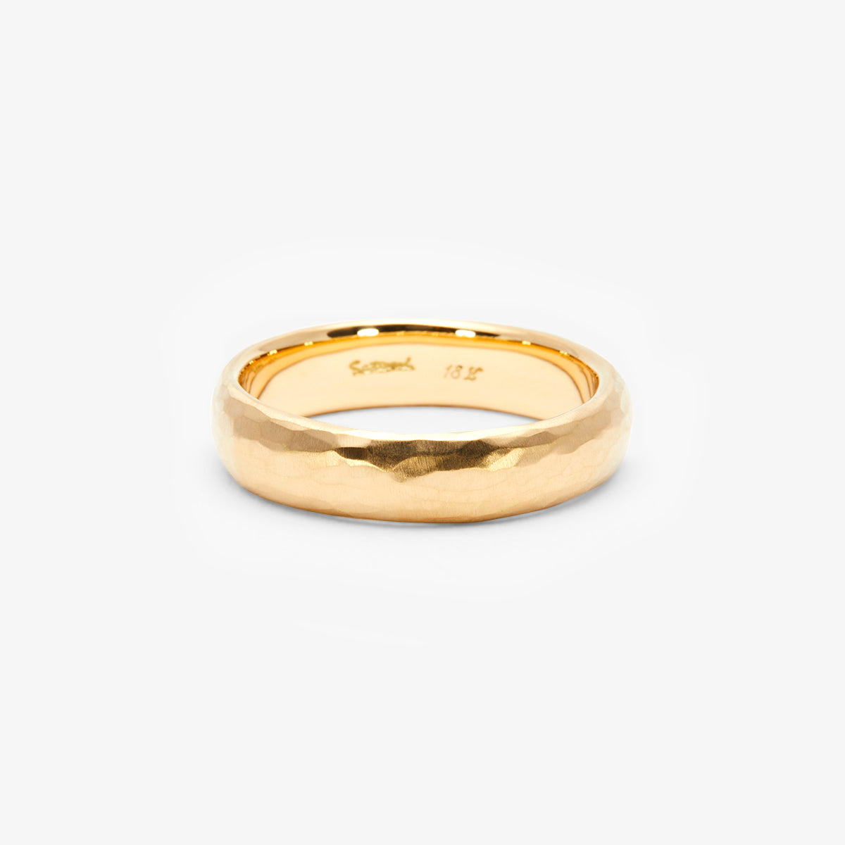 MR0136 | 5.3mm Half Round Hammered Band