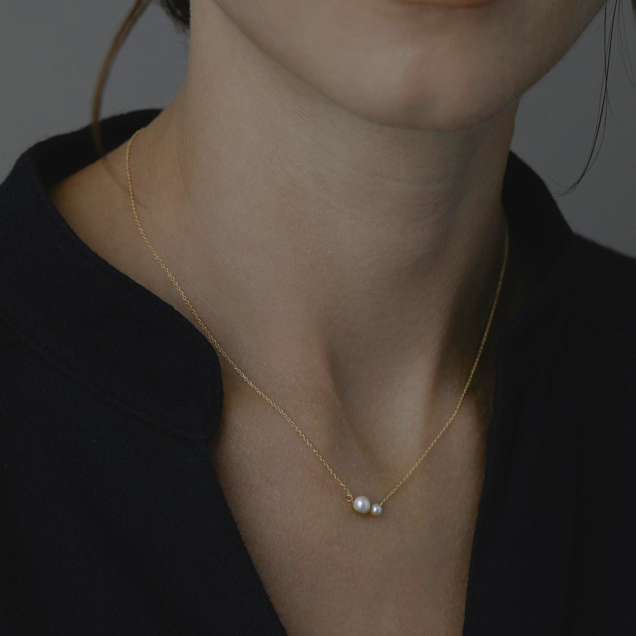 N4101P | Double Pearl Necklace