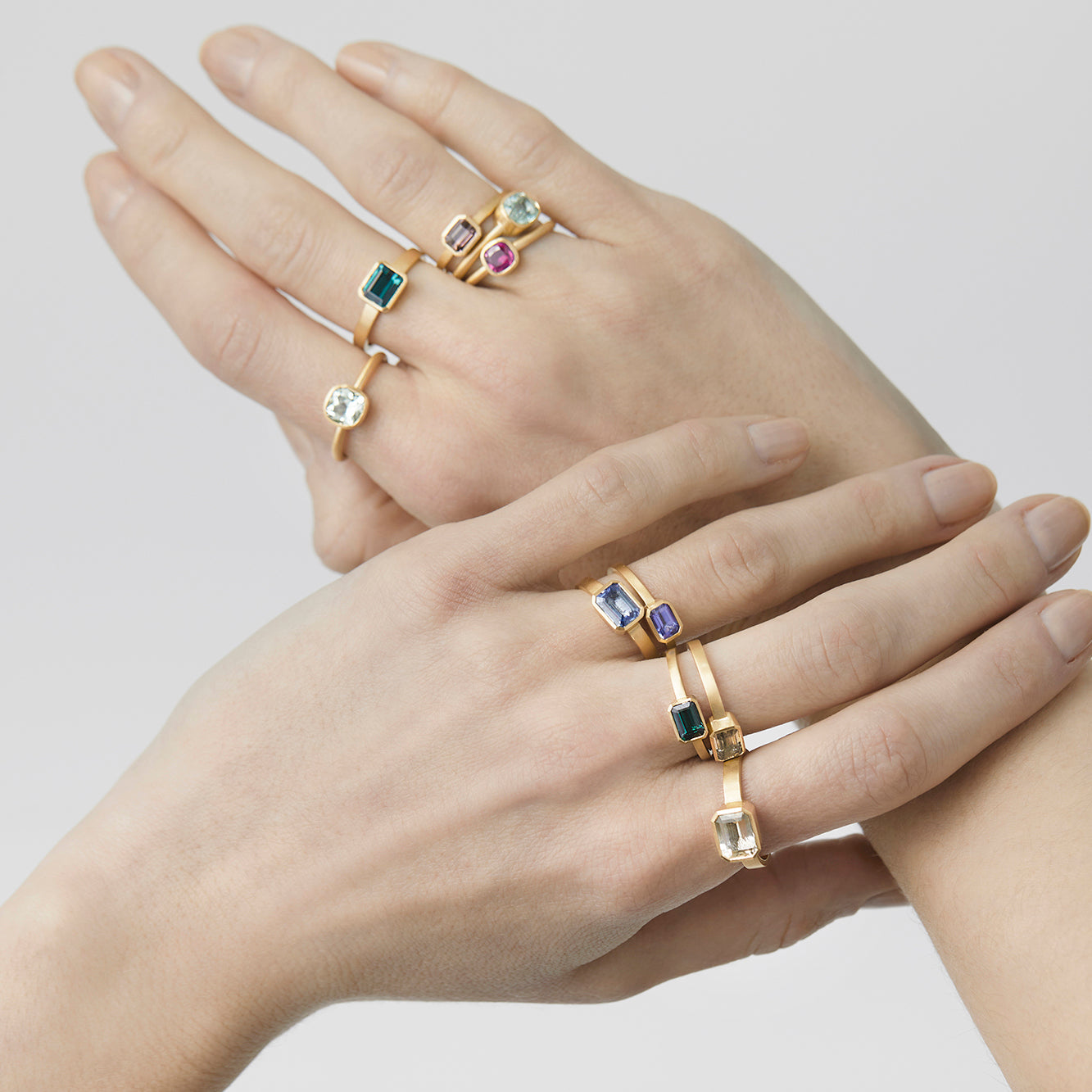 18K Yellow Gold on Model