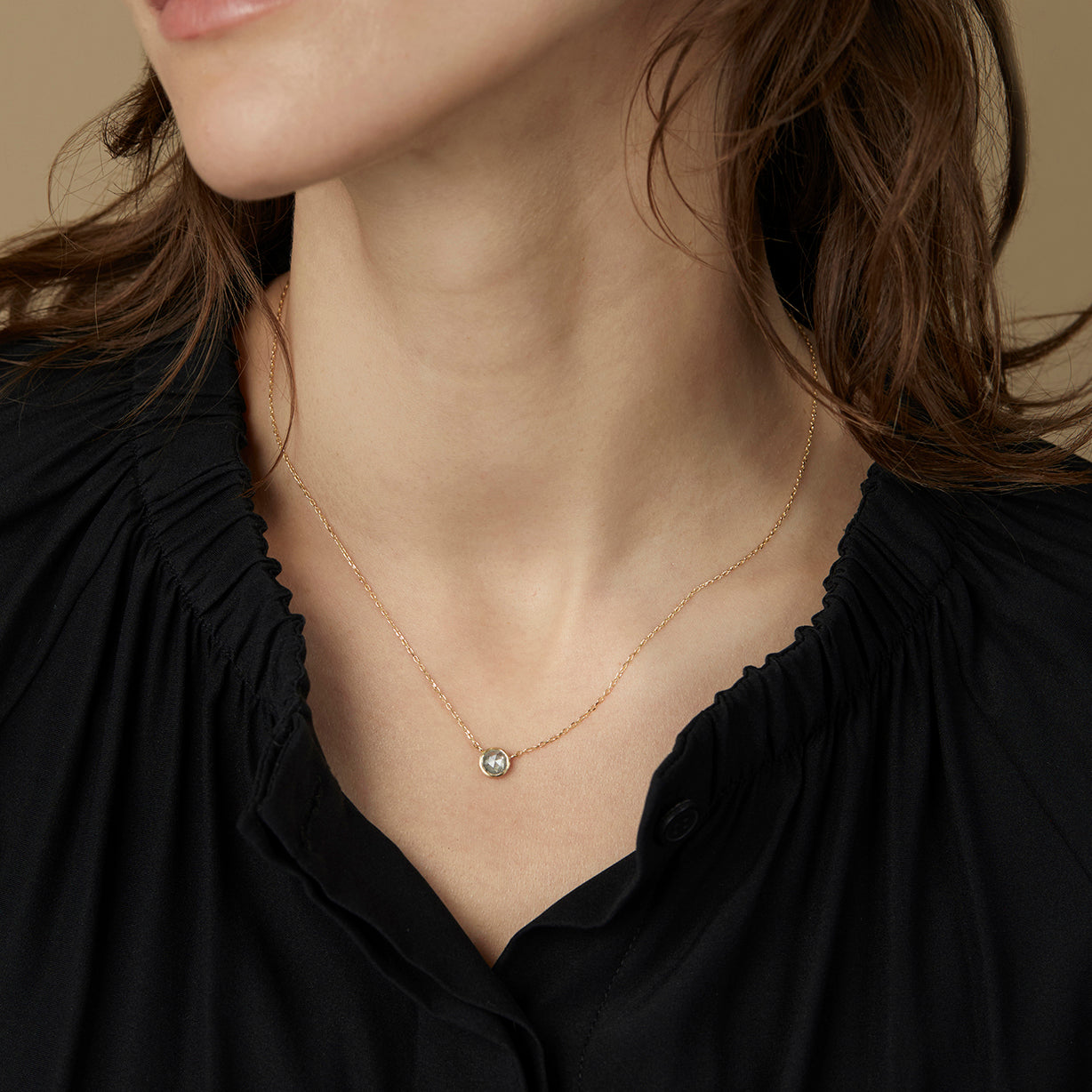 0.78 Carat One-of-a-Kind Rose Cut Diamond Necklace | DN15-OOAK