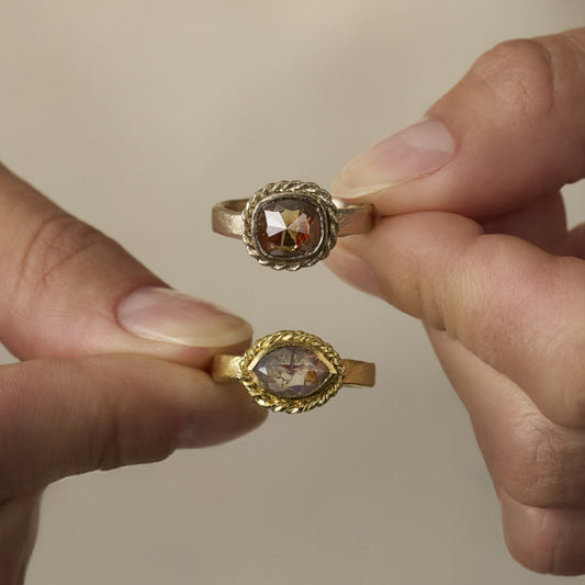 2.23 Carat One-of-a-Kind  Auburn Brown Diamond Ring | DR301-OOAK
