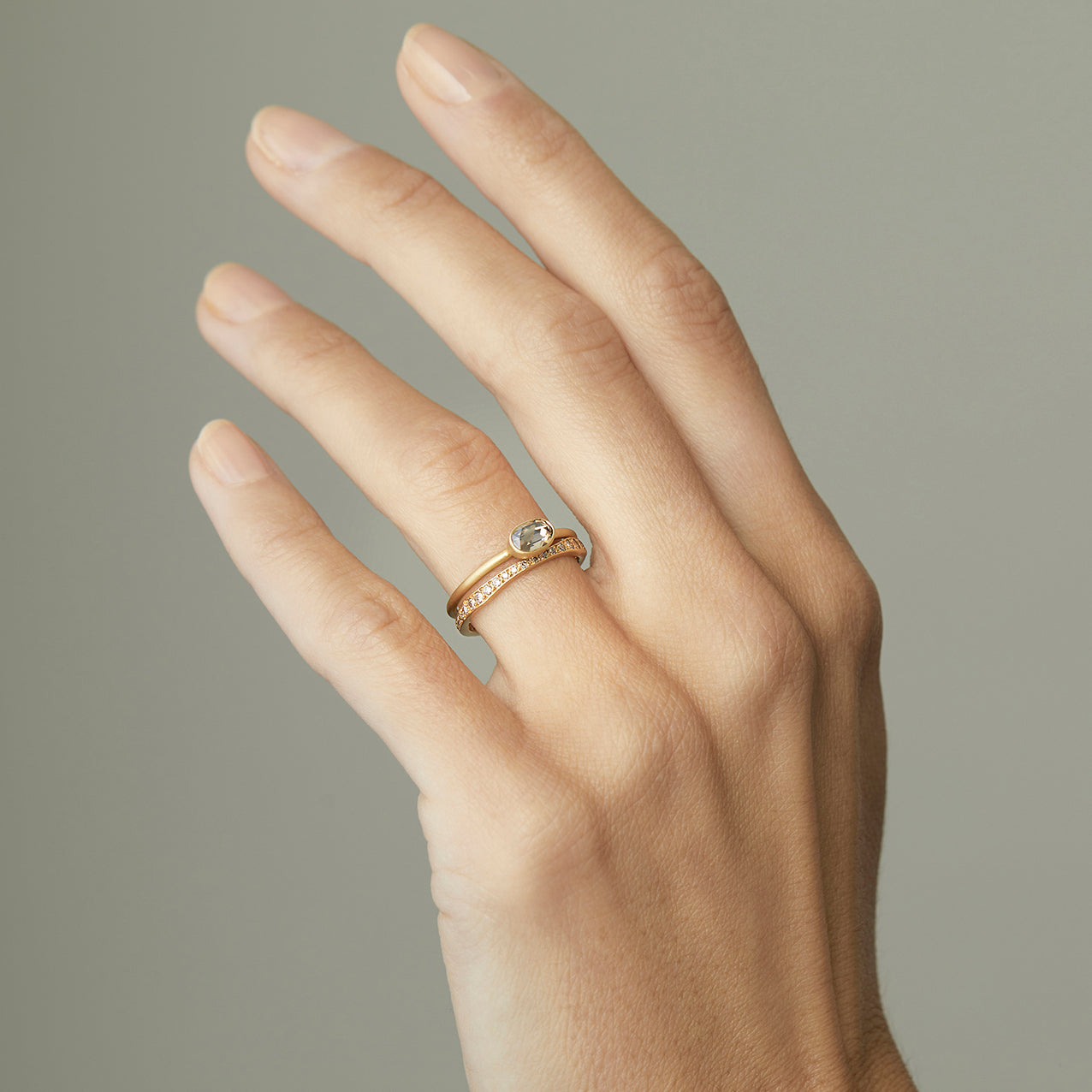 Brown Diamond Ripple Eternity Band | R10003BR