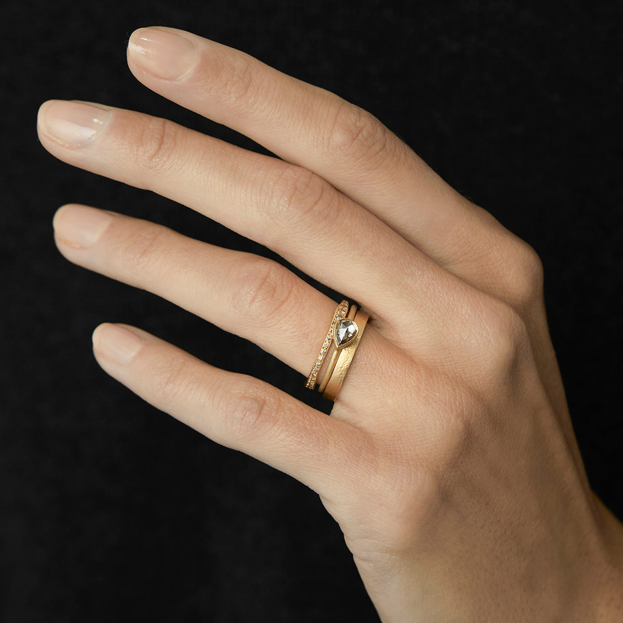 Brown Diamond Ripple Eternity Band | R10003BR