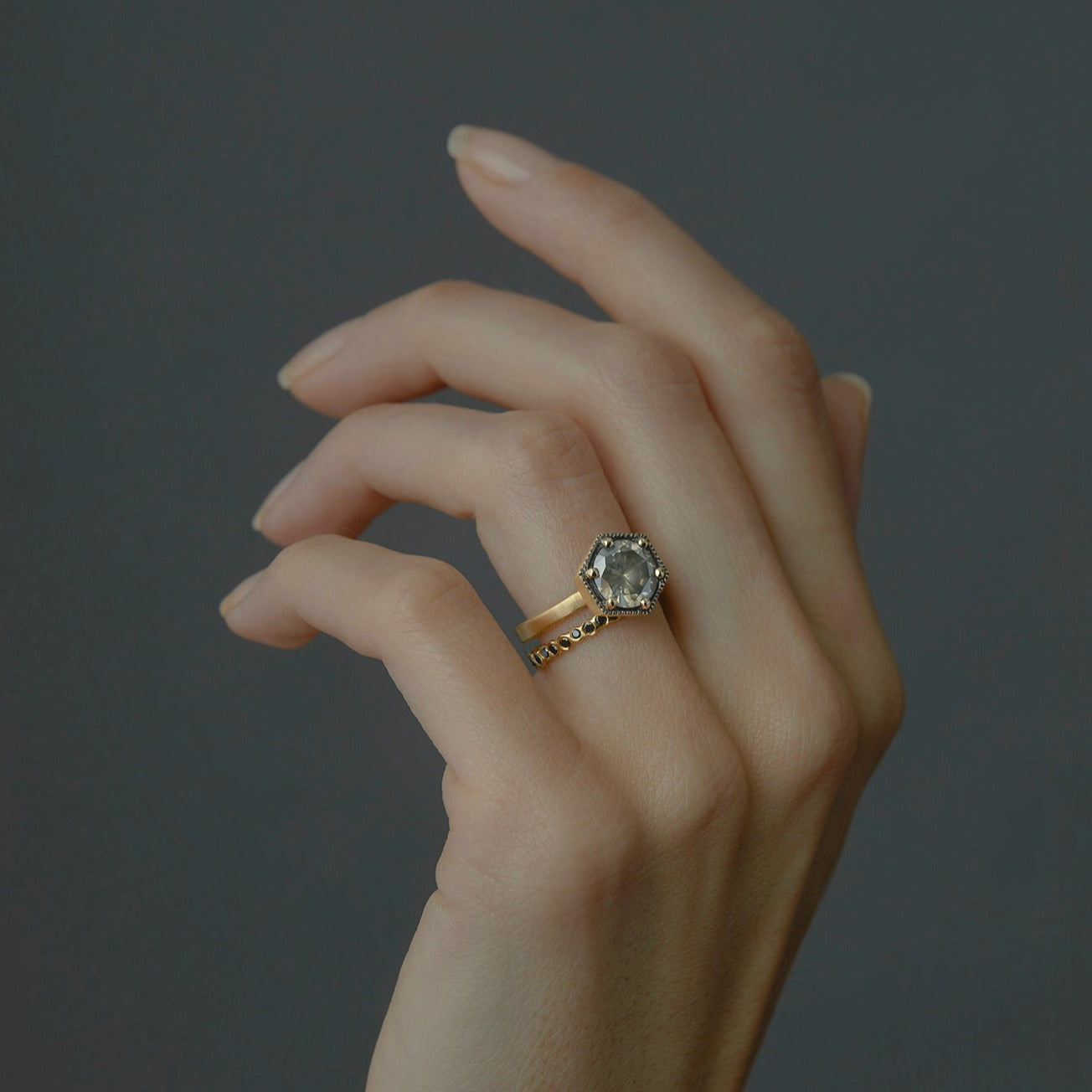 Small Black Diamond Circle Eternity Band | R1102BK ~