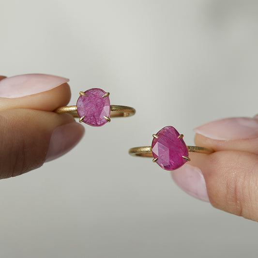 1.89 Carat One-of-a-Kind Sliced Ruby Ring | RR7-OOAK