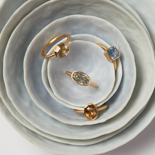 1.94 Carat One-of-a-Kind Antique Oval Cut Misty Light Blue-Grey Diamond Ring | DR184-OOAK