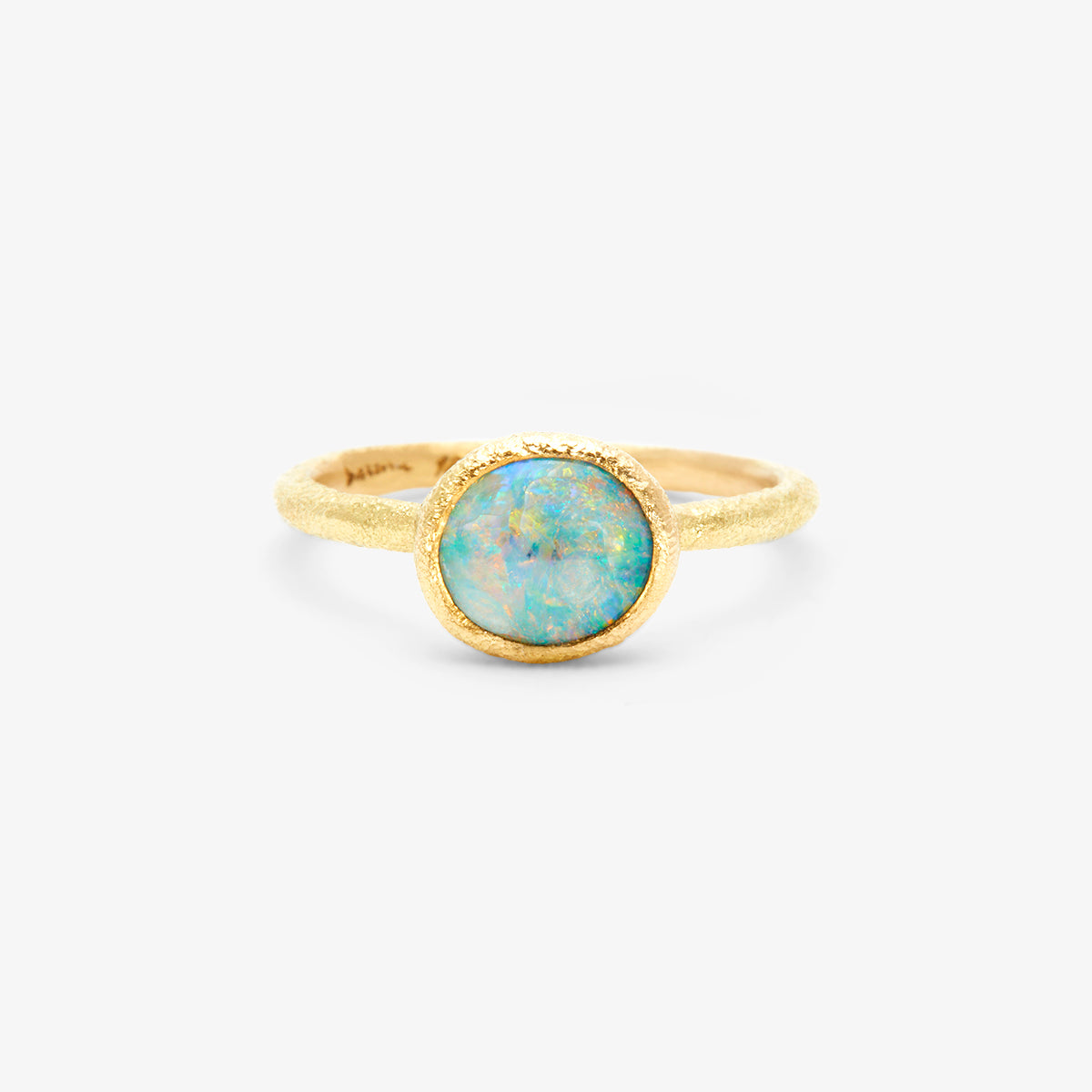 OP5-OOAK | 2.24 Carat One-of-a-Kind Semi-Black Opal Ring