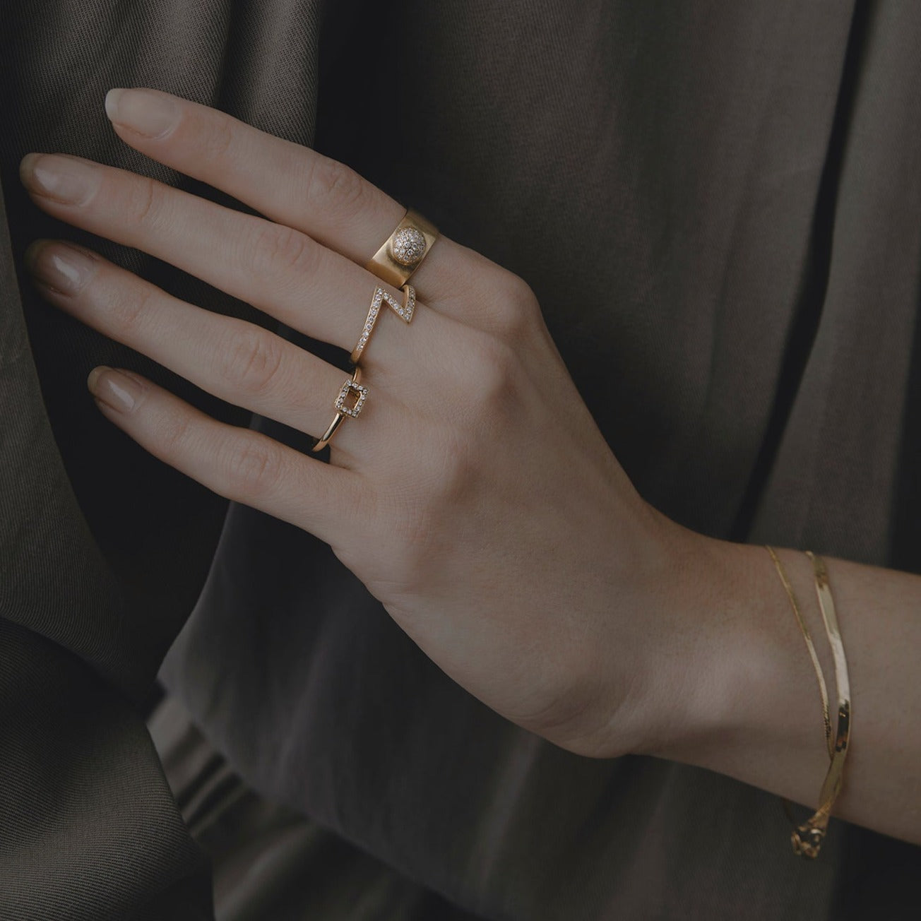 Diamond Box Ring | R0307W