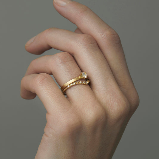 4.5mm Classic Brown Diamond Solitaire Ring | R10305BR ~