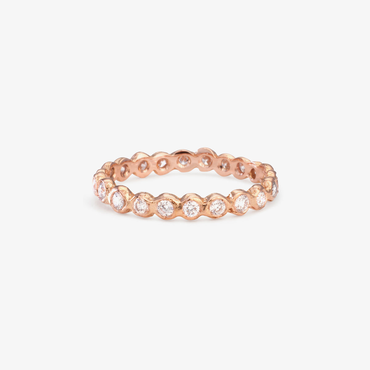 White Diamond Circle Eternity Band | R1101W ~