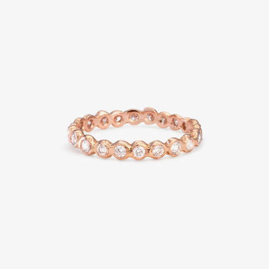 White Diamond Circle Eternity Band | R1101W ~