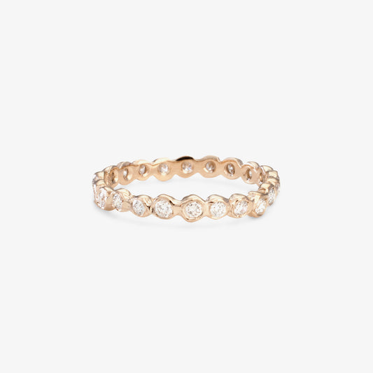 White Diamond Circle Eternity Band | R1101W ~