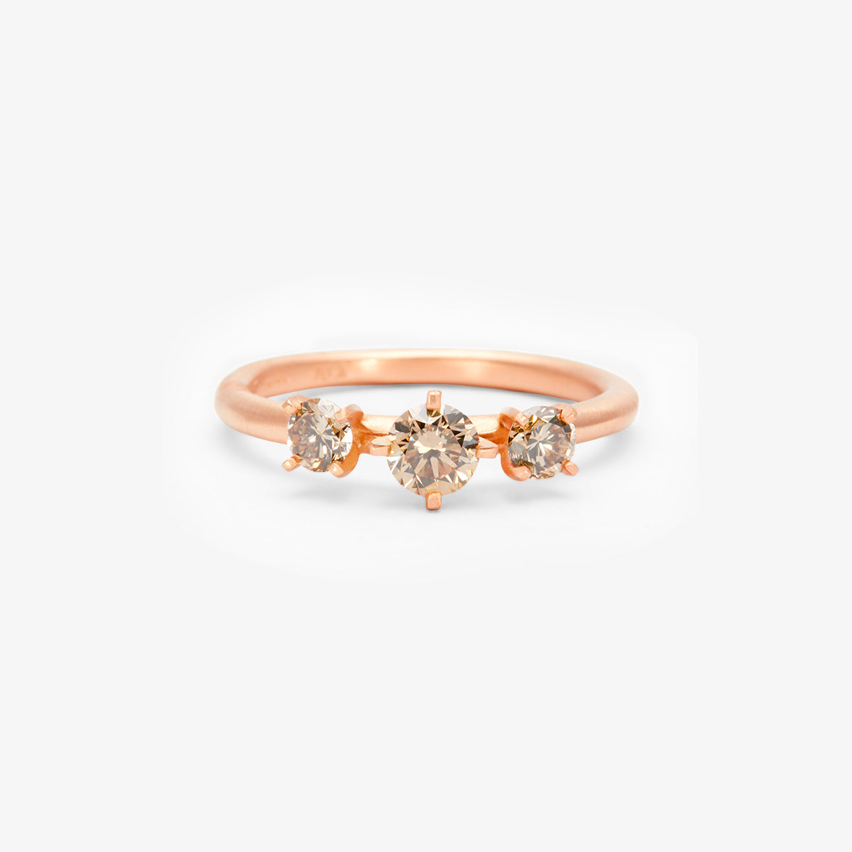 R11711BR | Grand Brown Diamond Trinity Ring