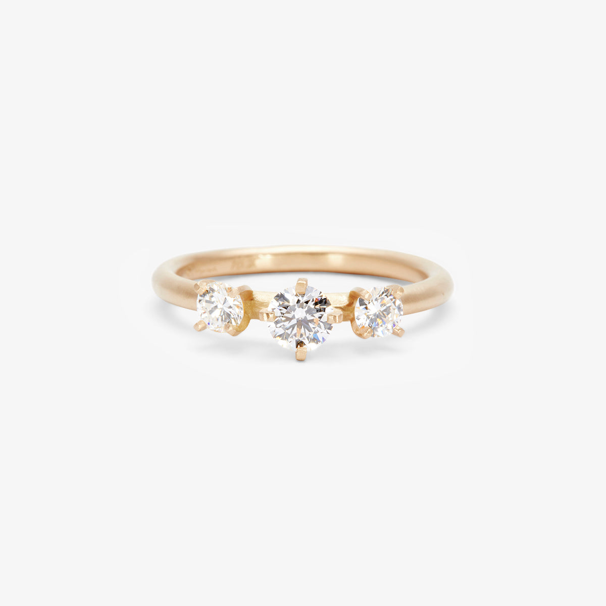 R11711W | Grand White Diamond Trinity Ring