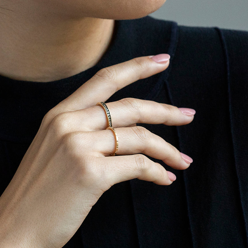 18K Yellow Gold on Model