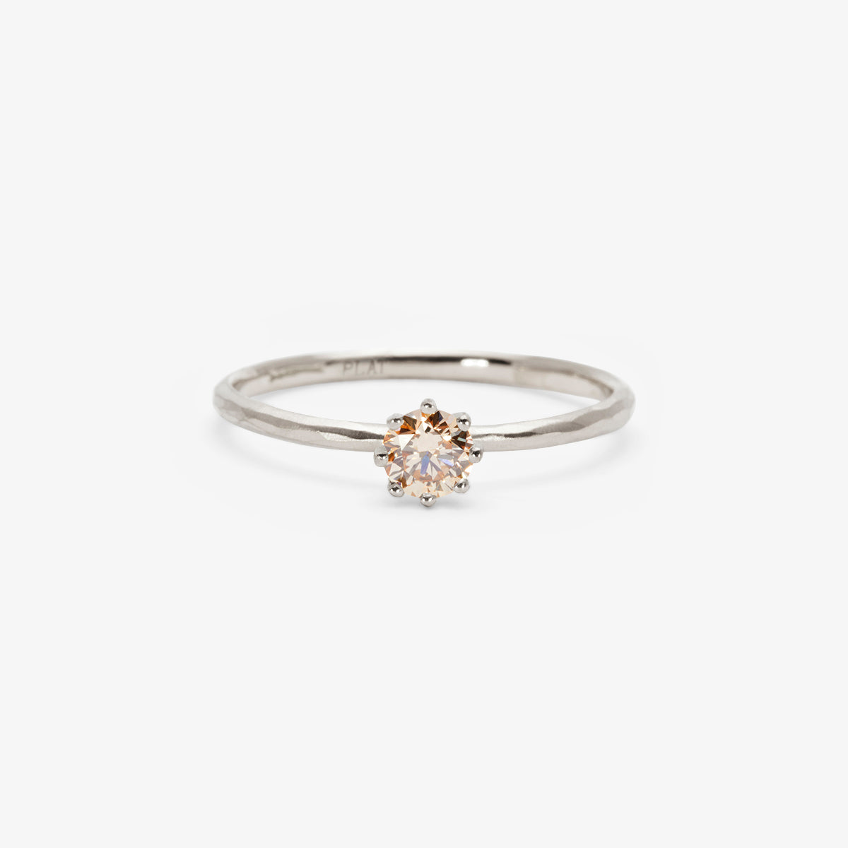 R19004BR | 4mm Brown Diamond Blooming Ring