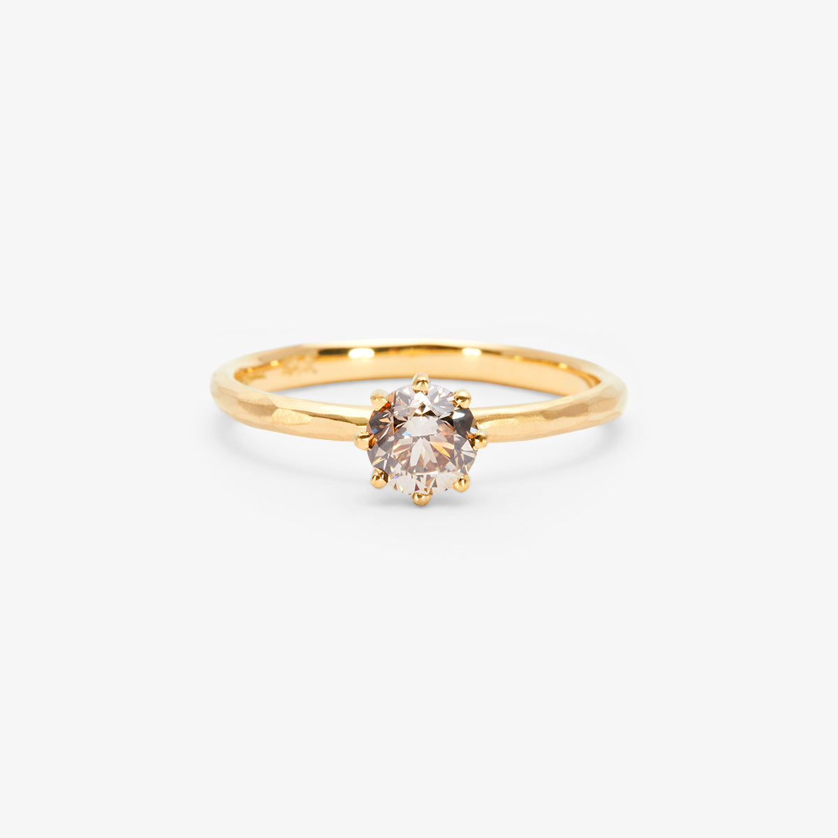 R19006BR | 5mm Brown Diamond Blooming Ring