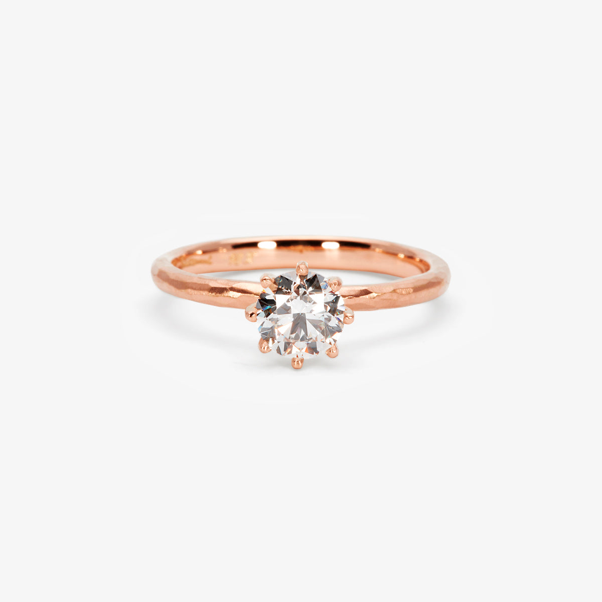 5.6mm White Diamond Blooming Ring | R19007W