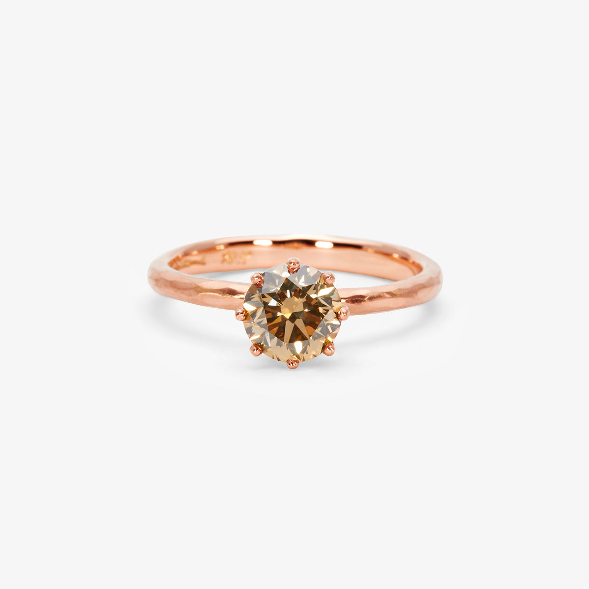 6.3mm Brown Diamond Blooming Ring | R19008BR
