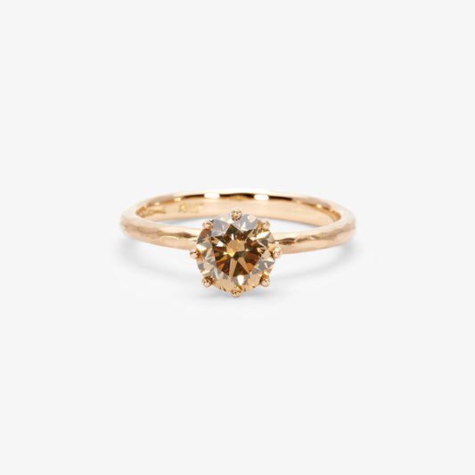 6.3mm Brown Diamond Blooming Ring | R19008BR