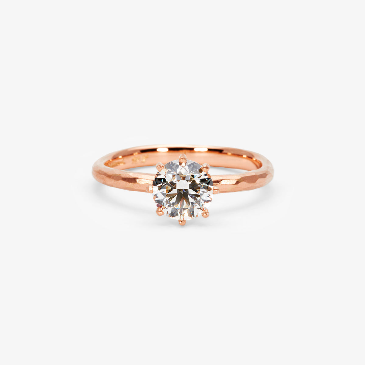 6.3mm White Diamond Blooming Ring | R19008W