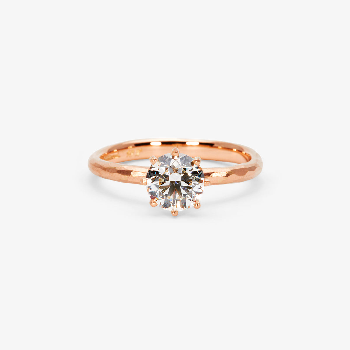 6.3mm White Diamond Blooming Ring | R19008W