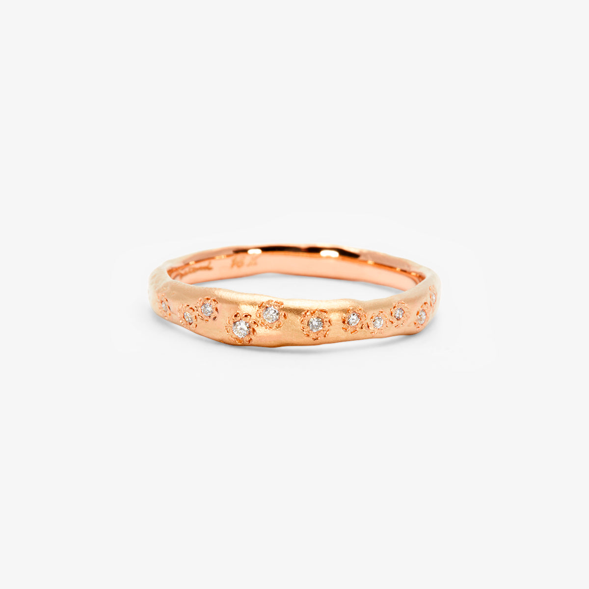 R21001W | Encrusted Diamond Band