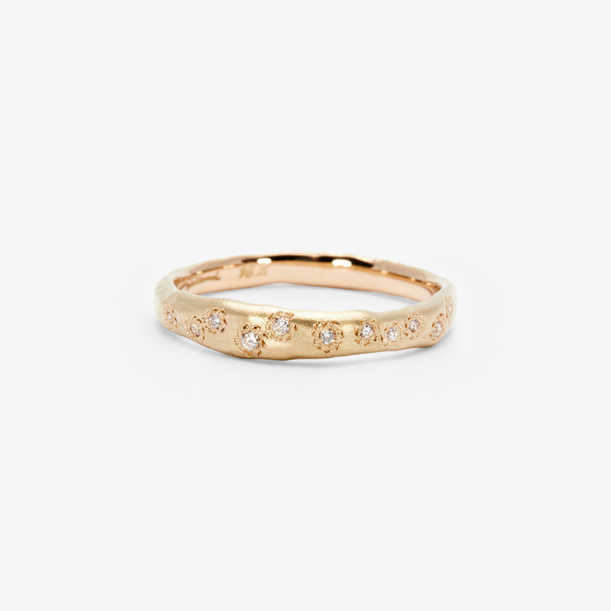 R21001W | Encrusted Diamond Band