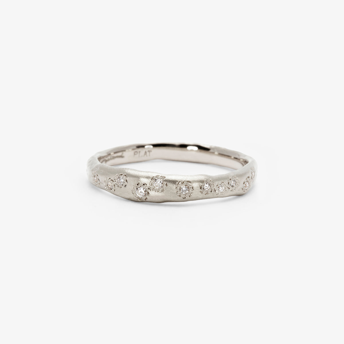 R21001W | Encrusted Diamond Band