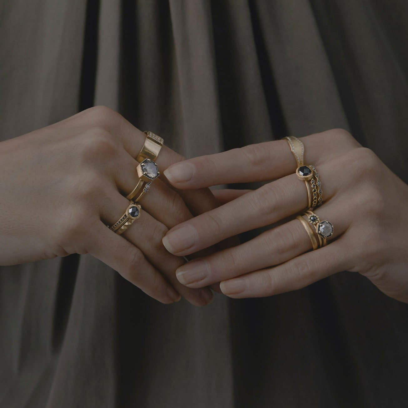 Black Diamond Half-Eternity Band | R0207BK