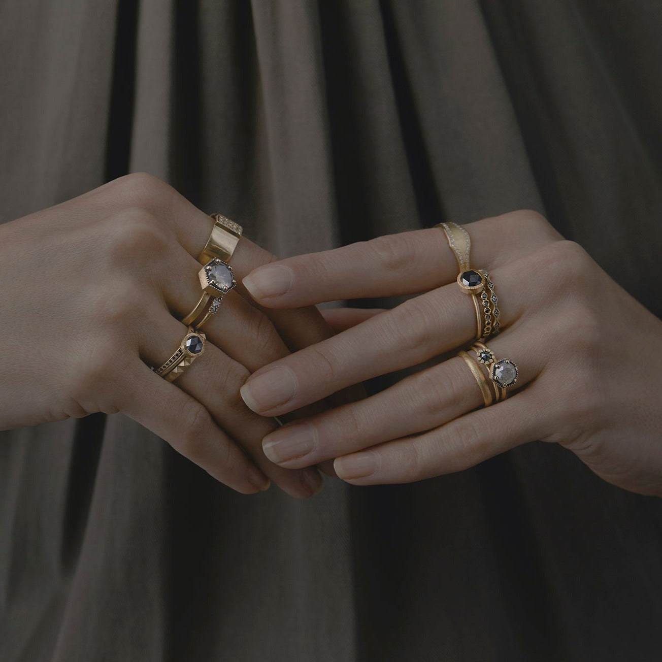 White Diamond Bridge Ring | R10701W