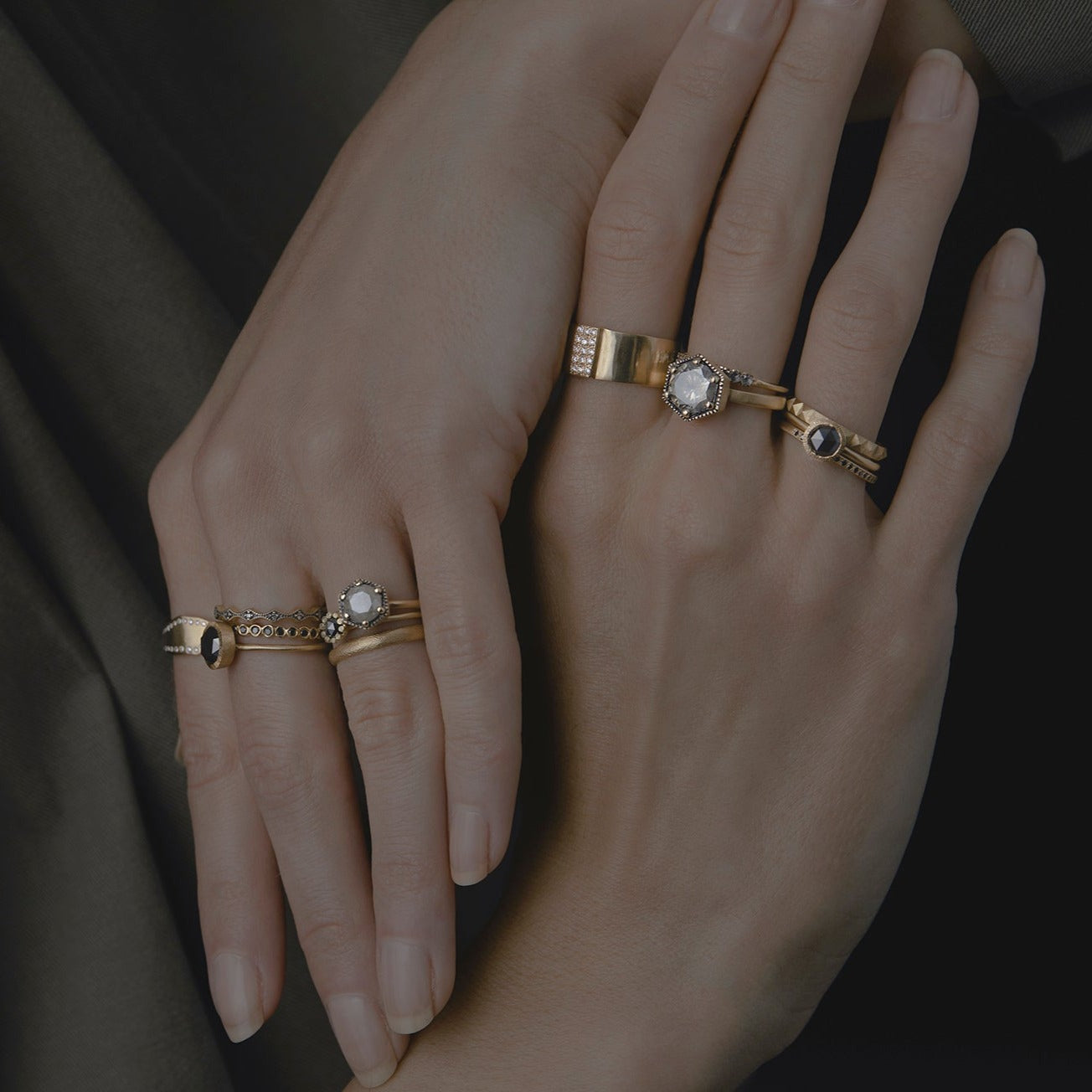 White Diamond Bridge Ring | R10701W