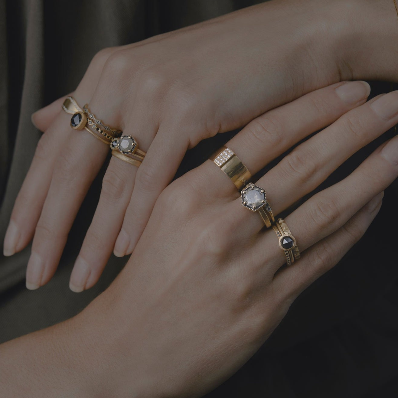 Black Diamond Half-Eternity Band | R0207BK