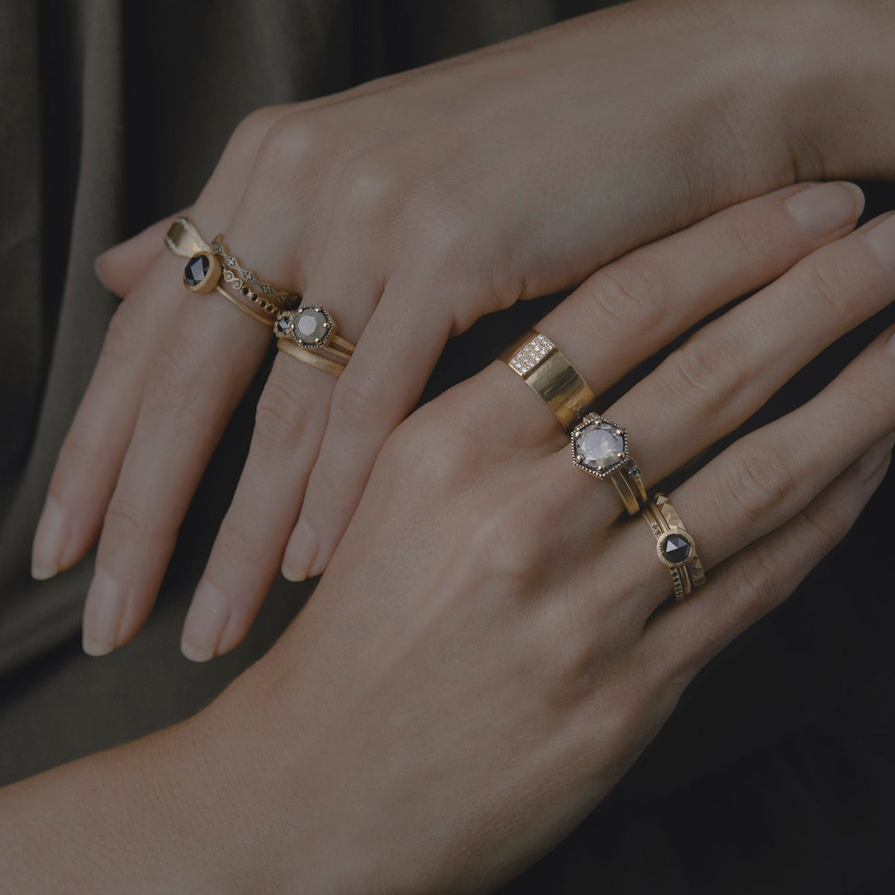 White Diamond Bridge Ring | R10701W