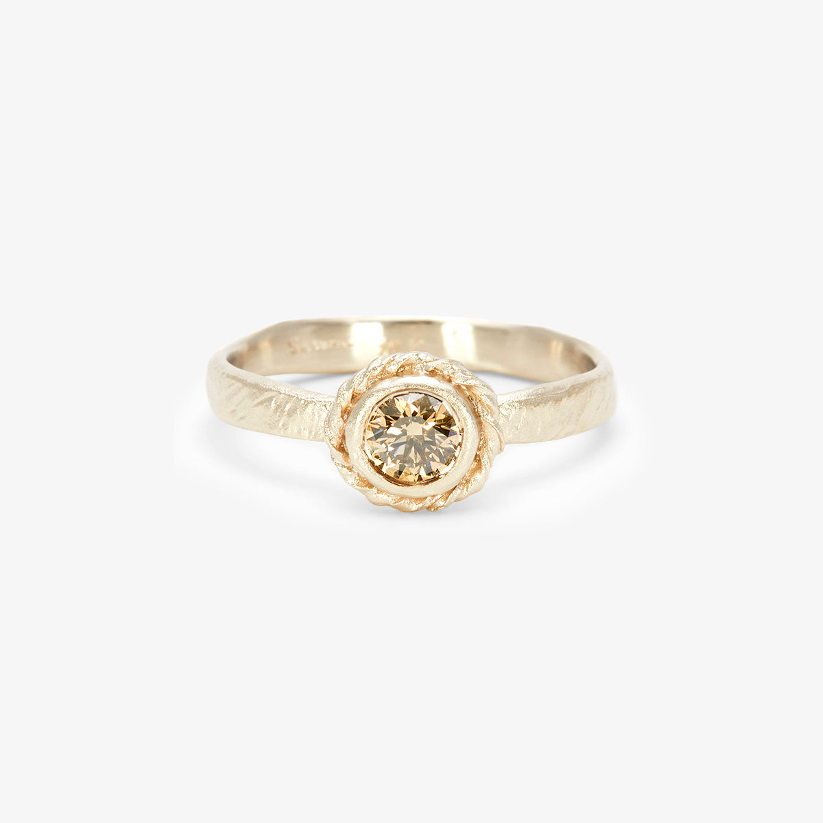 4mm Brown Diamond Dawn Ring | R35004BR