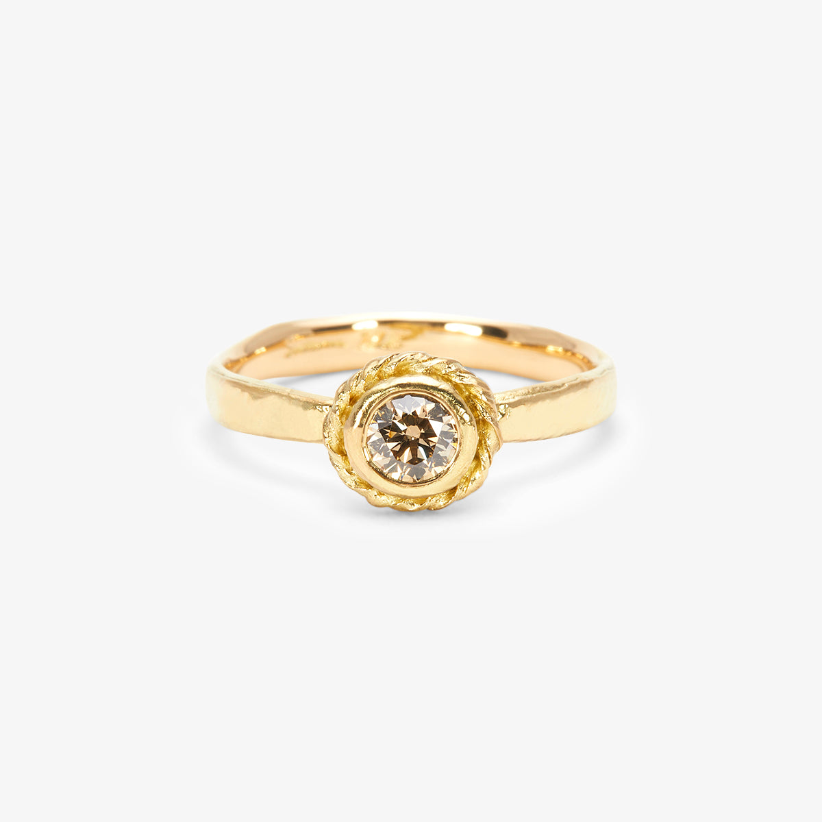 4mm Brown Diamond Dawn Ring | R35004BR